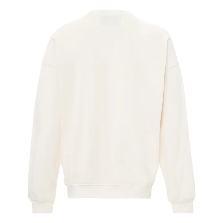 Mathilde Cabanas Sweat Oversize Bisou - Collection Femme  | Ecru