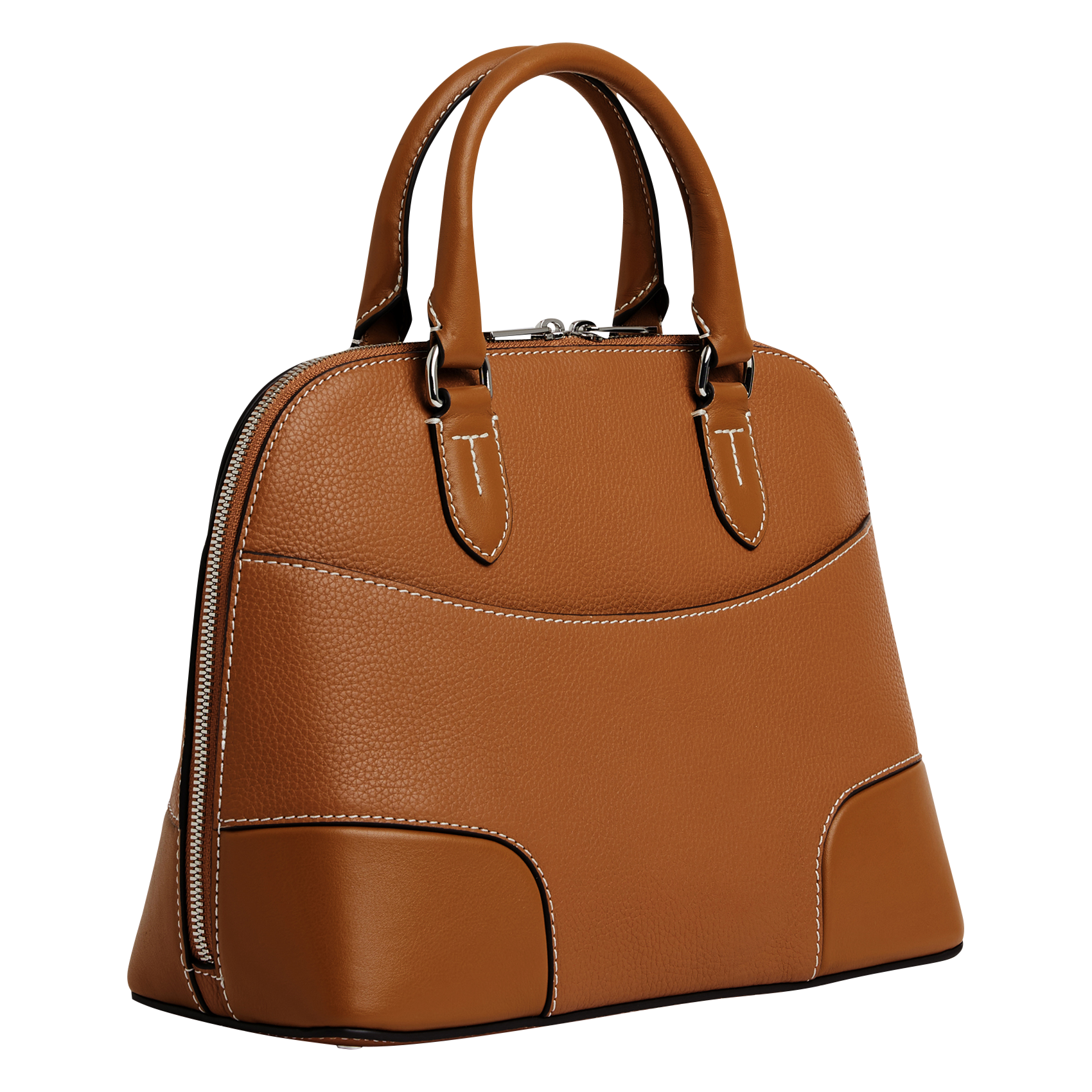 ROMY - Sac bugatti en cuir grainé| Marron