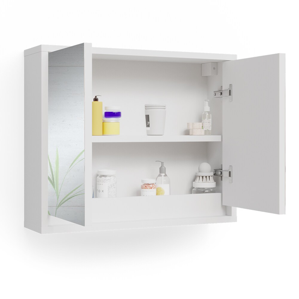 Vicco Spiegelschrank Badspiegelschrank Badschrank Mila Weiß Badspiegel Ablage