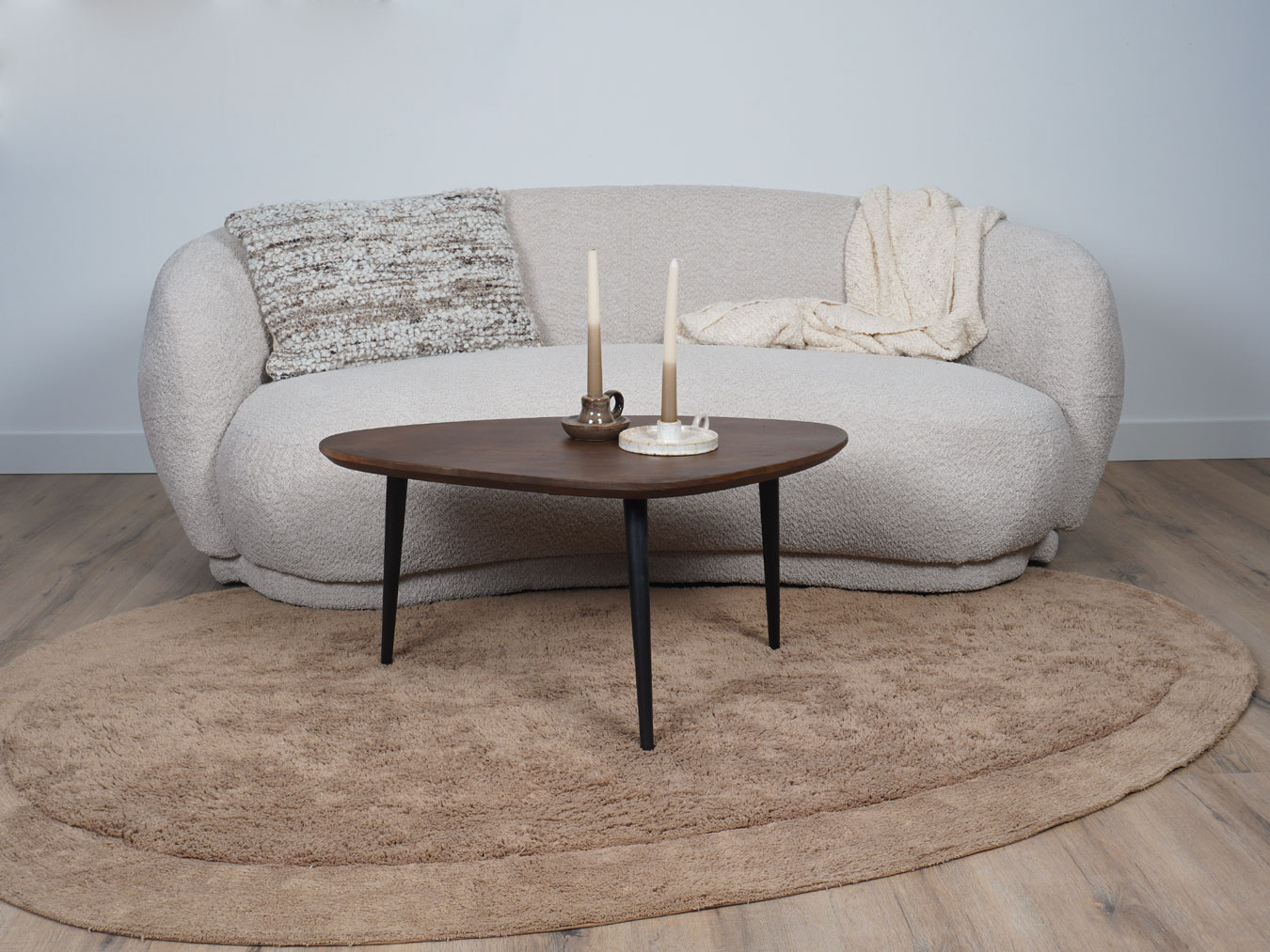 Wasbaar Vloerkleed Bodi – Taupe 140 x 200 cm