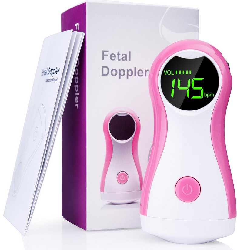 BABYSOUNDS Fetal Doppler mit LED-Digitalanzeige Herzschlag Baby mit Kopfhörer 1 Stk