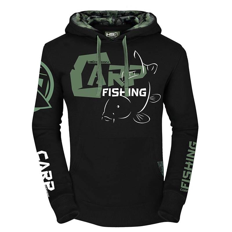 Sweat Homme Hot Spot Design Hoodie Carpfishing Eco 2.0 - Noir