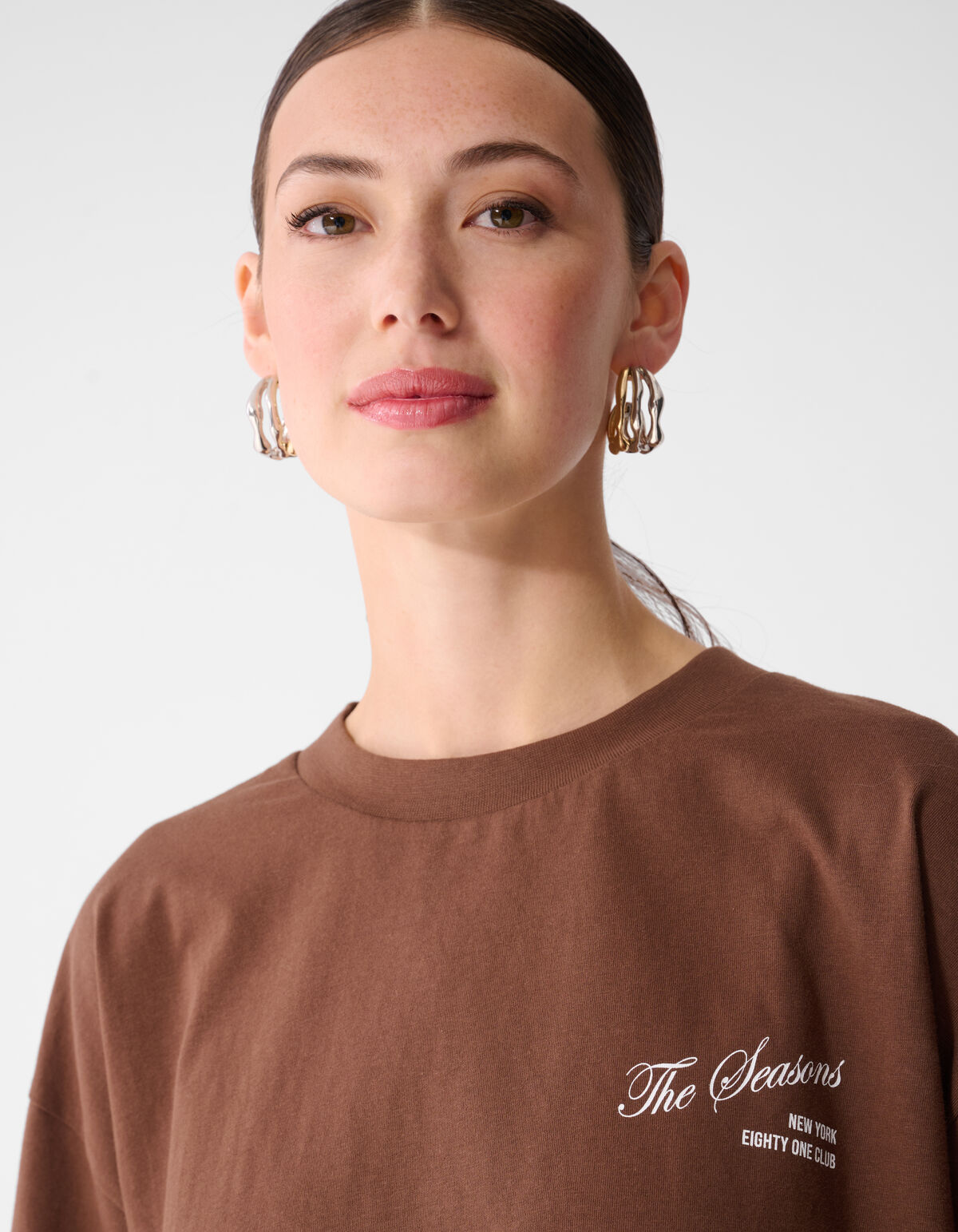 Seasons Artwork T-shirt Bruin