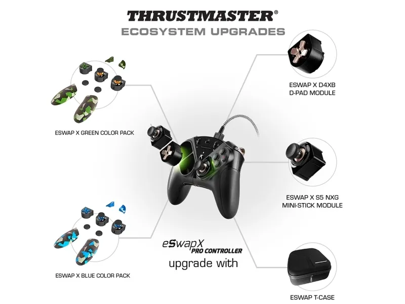 ThrustMaster eSwap X Pro Controller - Gamepad - kablet - sort, kobber - for PC, Microsoft Xbox Series S, Microsoft Xbox Series X