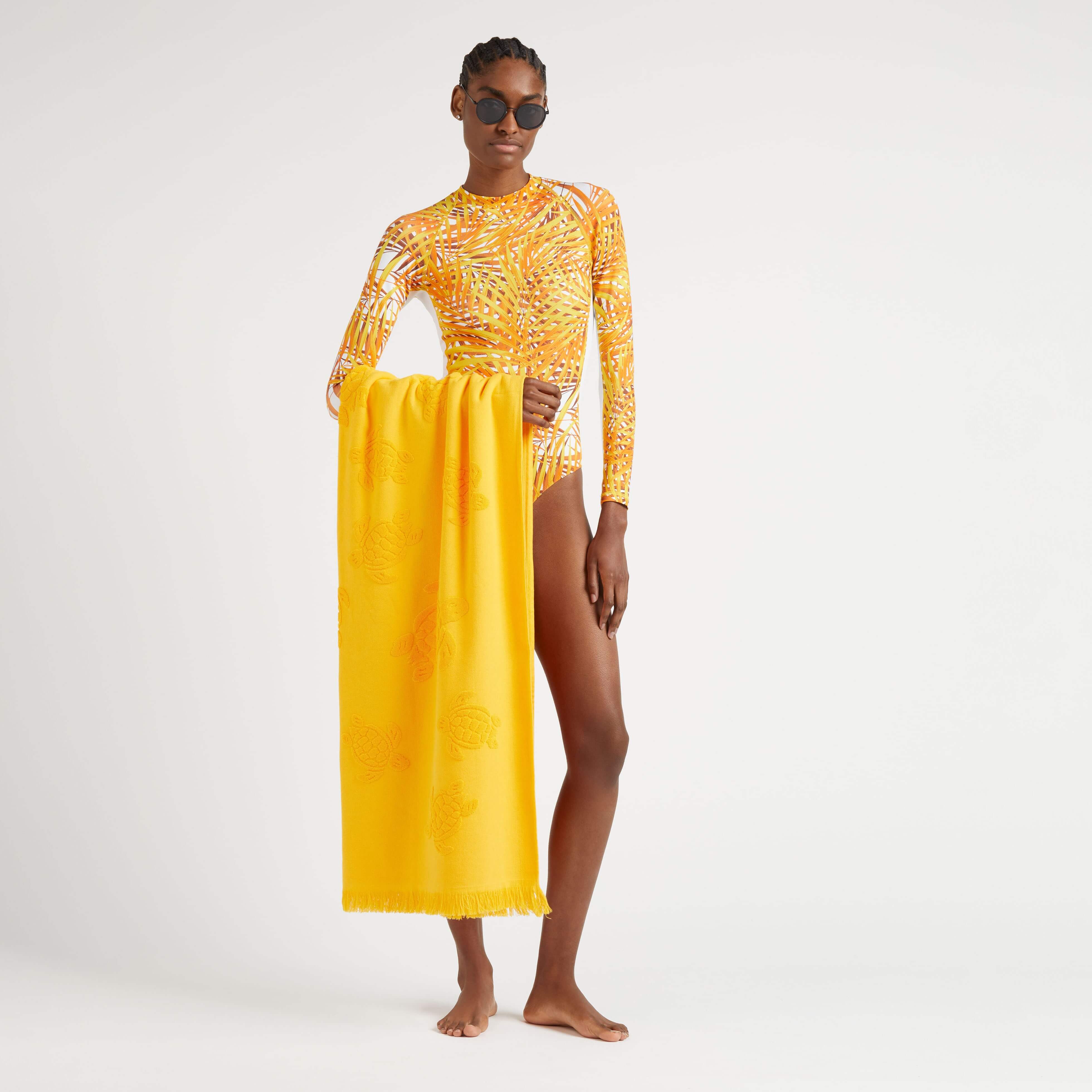 Maillot de Bain une-pièce anti UV Femme Palm Leaves