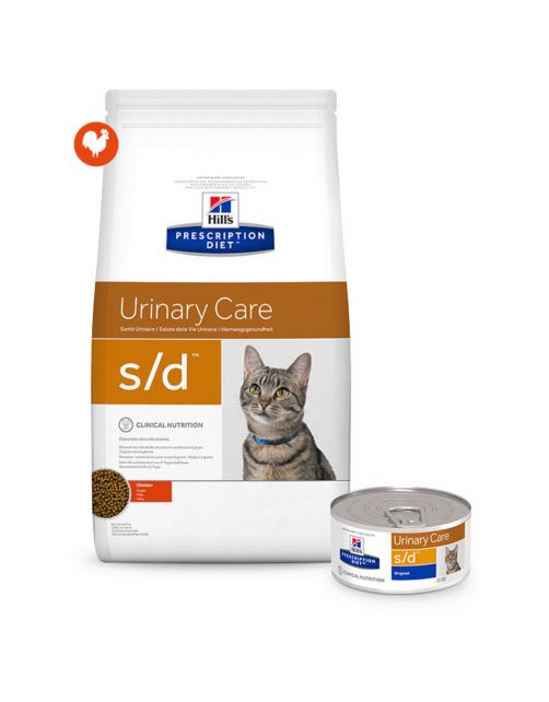 Hill's Prescription Diet S\/D Urinary Care Zak Kip - Kattenvoer