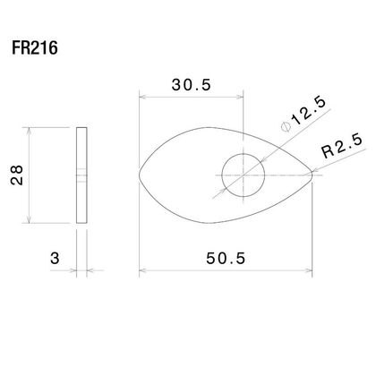 Support Clignotant Rizoma Kit adaptateur Clignotant - Noir