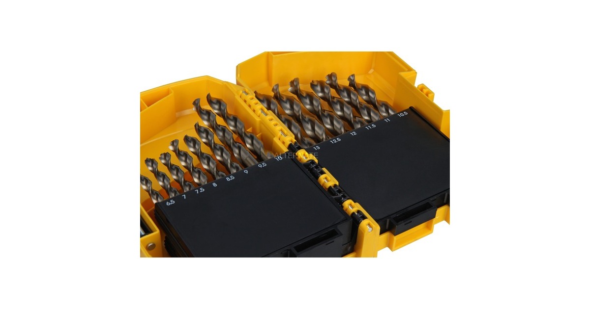 DEWALTNL 29PC Industrial Cobalt HSS-E Set in plastic cassette DT4957 boorset  (Goud, 29-delig)