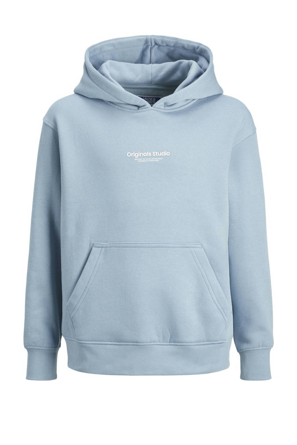 JACK & JONES hoodie JORVESTERBRO met tekst lichtblauw