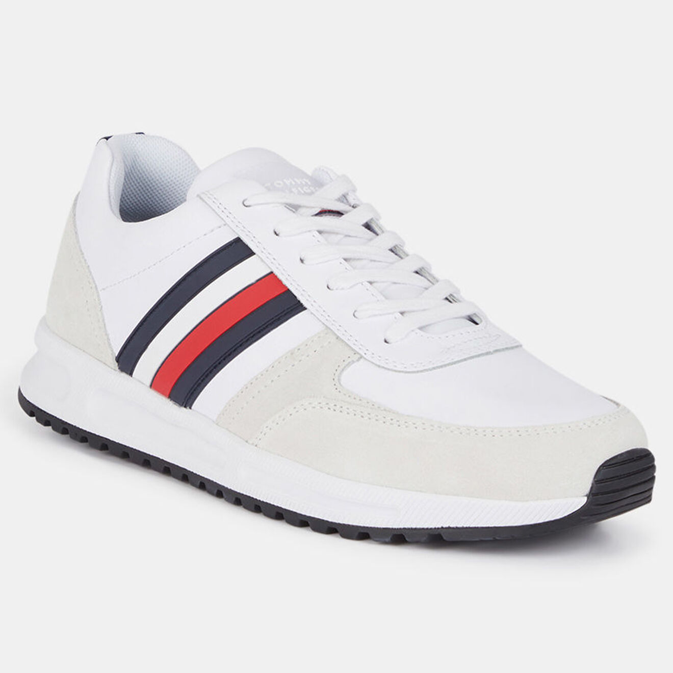 Tommy Hilfiger Baskets en Cuir Run Modern Corporate blanches