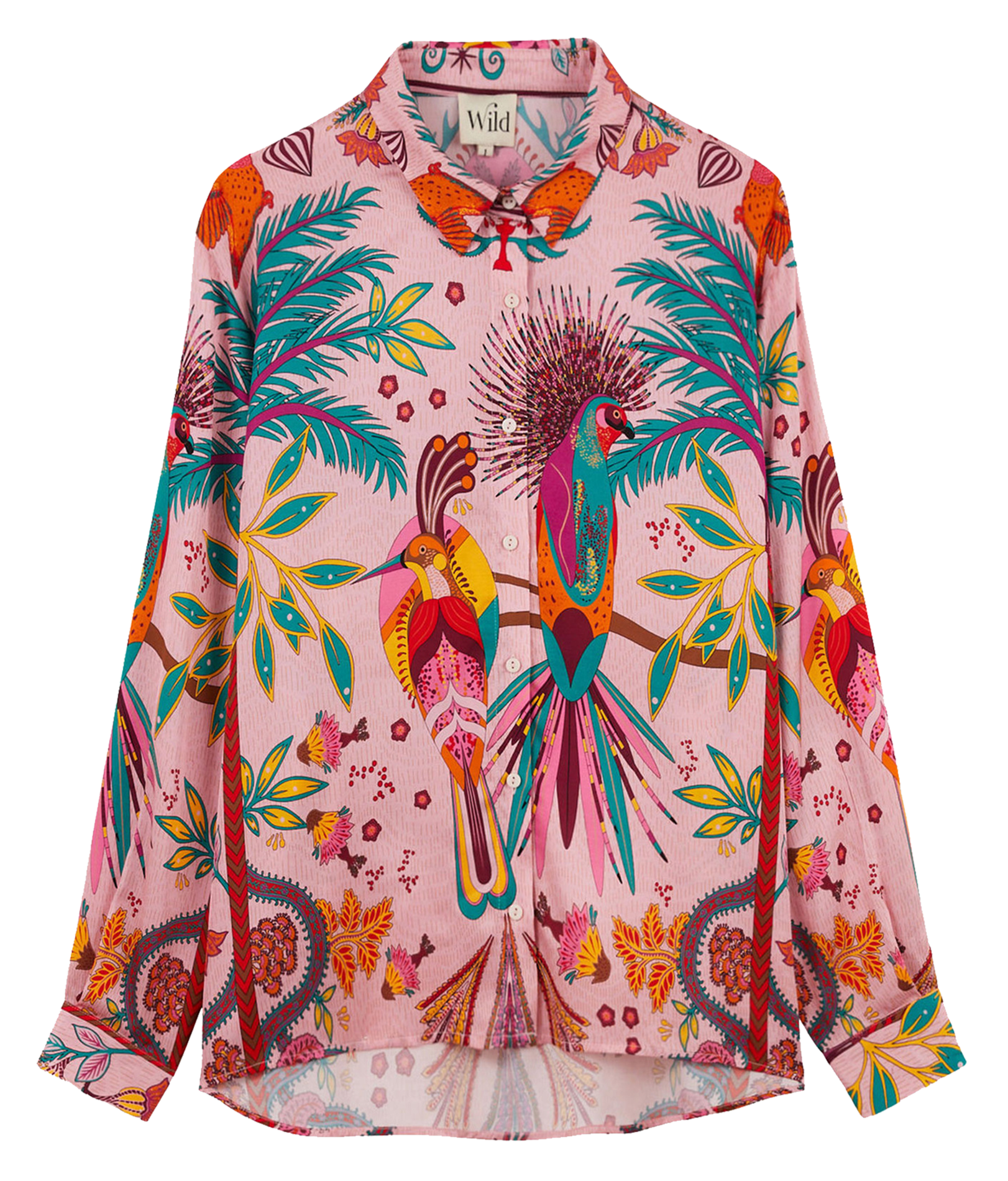 BONAVENTURE MAGIC INDIA - Chemise col classique imprimée | Rose