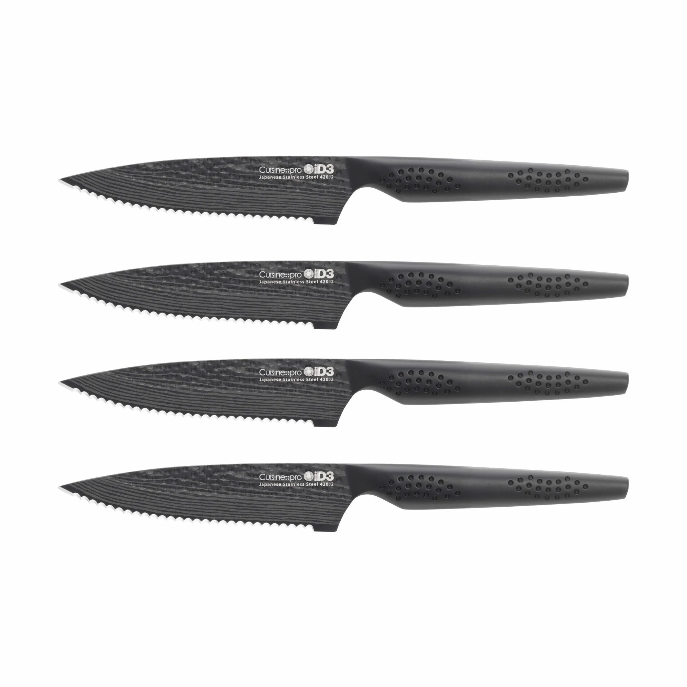 THE CUSTOM CHEF™ iD3® BLACK SAMURAI™ Steakkniv - 4 stk.