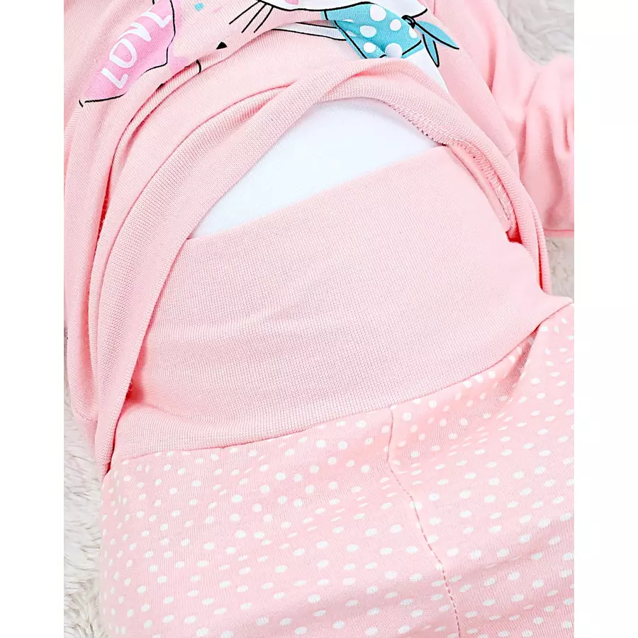 TupTam Baby Mädchen Langarmshirt Babyhose Outfit 2teilig apricot
