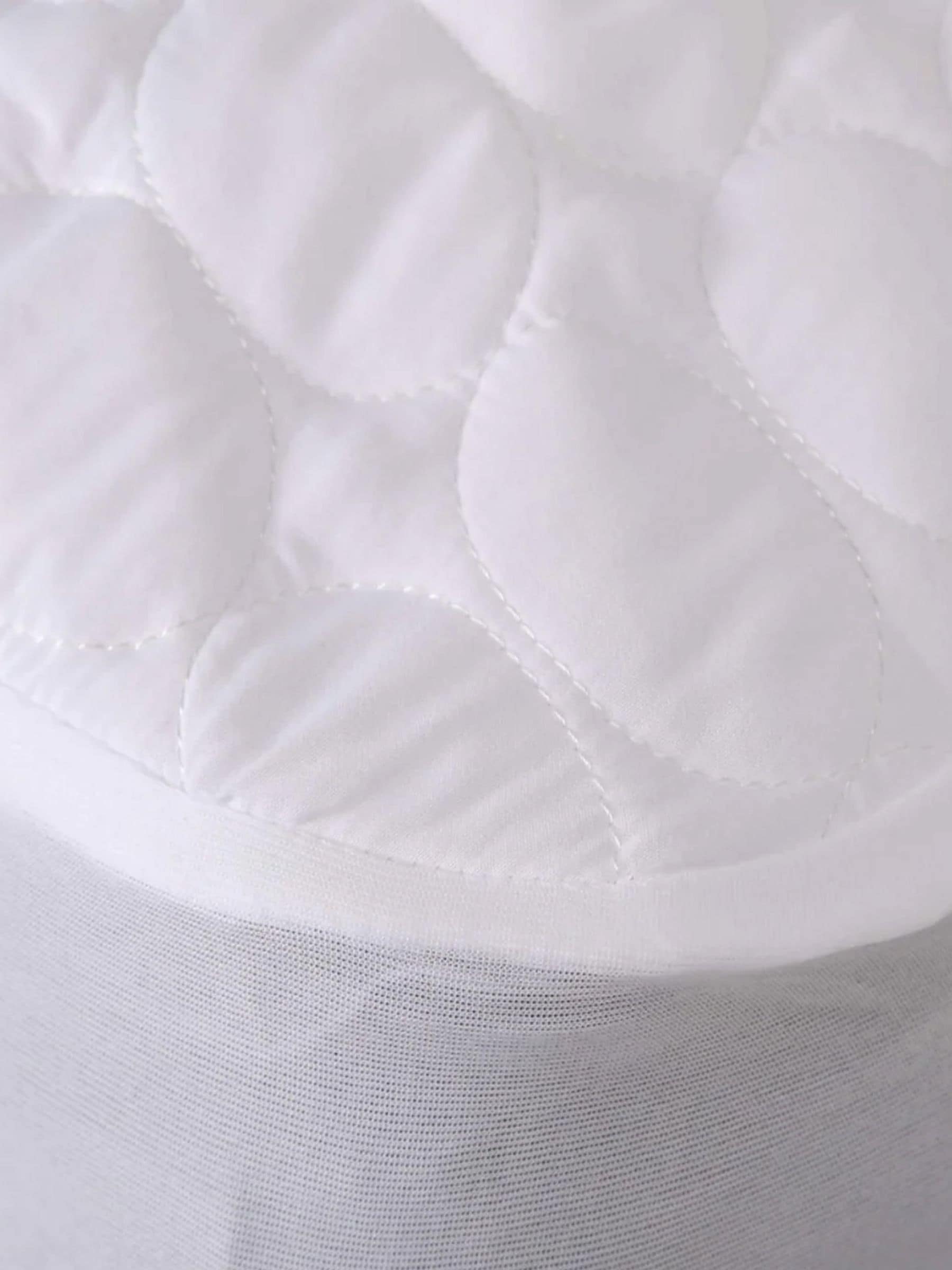 FBC Luxury Quilted Waterproof White Mattress Protector