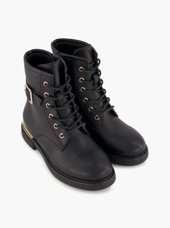 Graceland Schnür-Stiefelette Schwarz