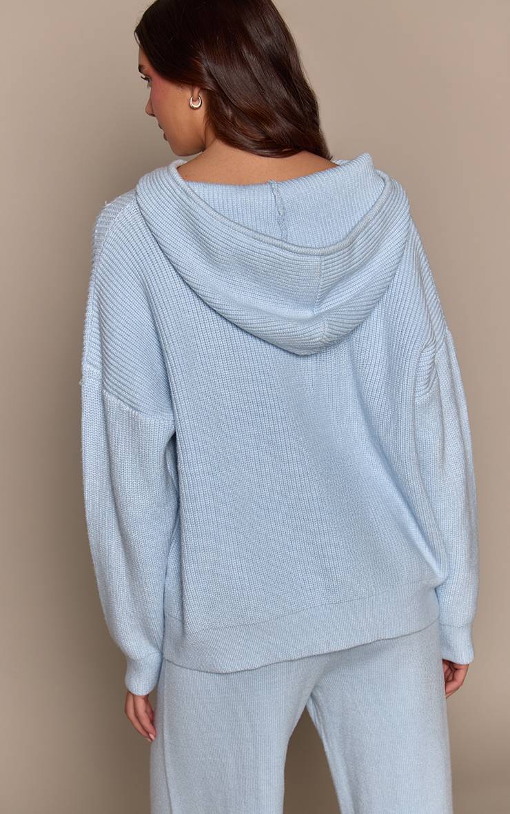 Bleu Layette Sweat À Casynthétiqueche Oversize En Maille