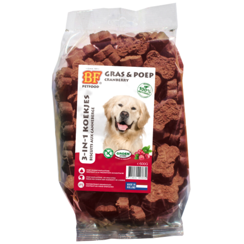 BF Petfood 3-in-1 Koekjes Cranberry500 gr