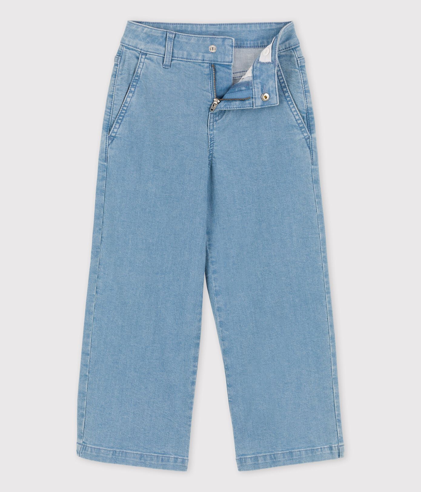 Pantalon flare en denim clair enfant fille