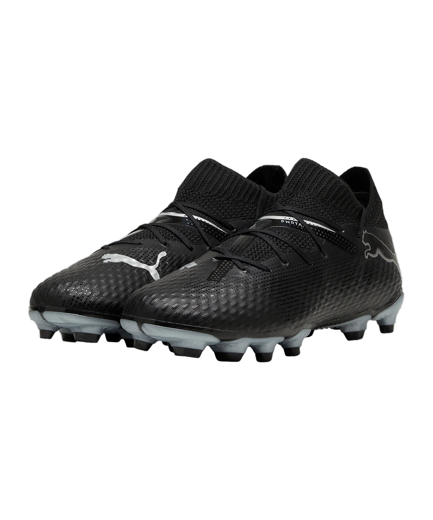 PUMA FUTURE 7 Pro FG/AG Eclipse Jr Kids Schwarz Silber F02