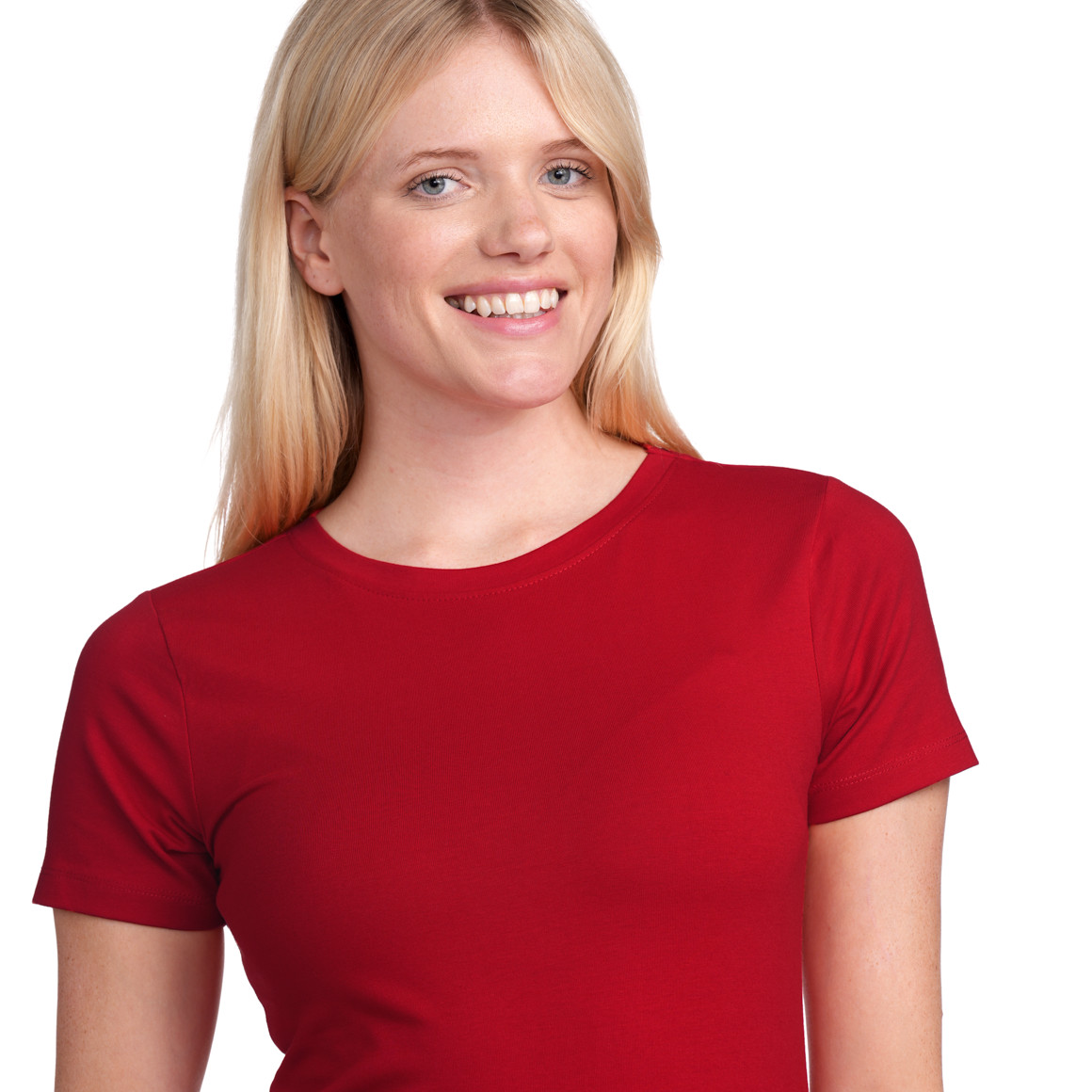 Gina Benotti Damen T-Shirt im Basic-Look rot