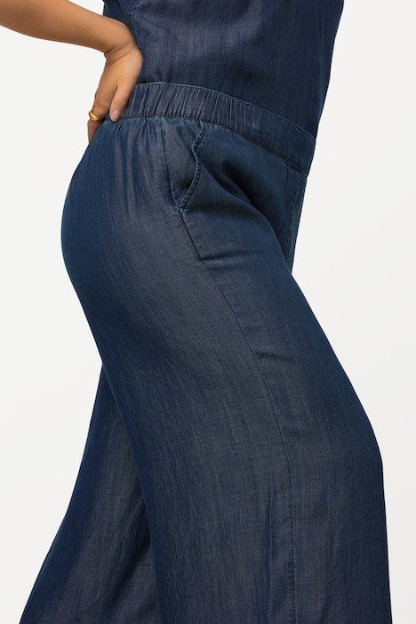 Lyocell-Culotte, Jeansoptik, Komfortbund, Marleneform