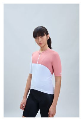 Maillot Manches Courtes Femme Poc Essential Road Print Rose/Blanc