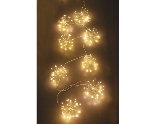 LED-vuurwerk lichtsnoer Lafiora 500 LED's 9,5 m + 5 m aansluitsnoer Warm witte lichtkleur incl. timer, dimmer