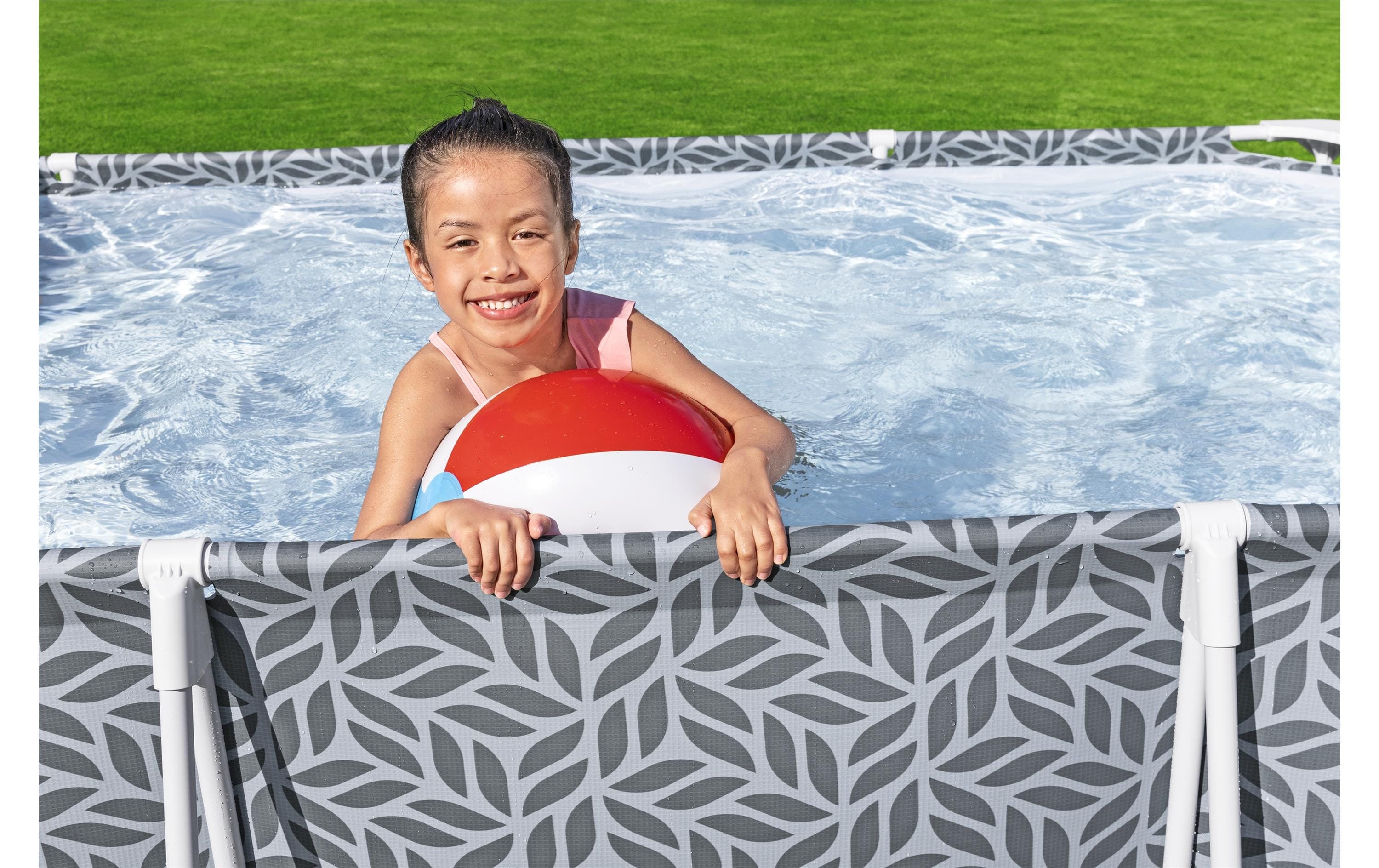 Pool Steel Pro 366 x 201 x 66 cm 201 x 66 cm<br>Gerahmtes rechteckiges Pool