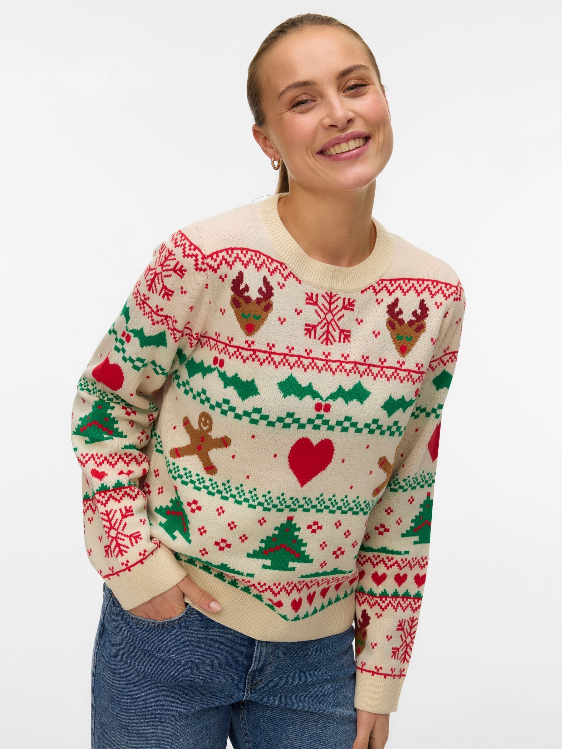 VERO MODA Gingerbread Novelty Christmas Jumper