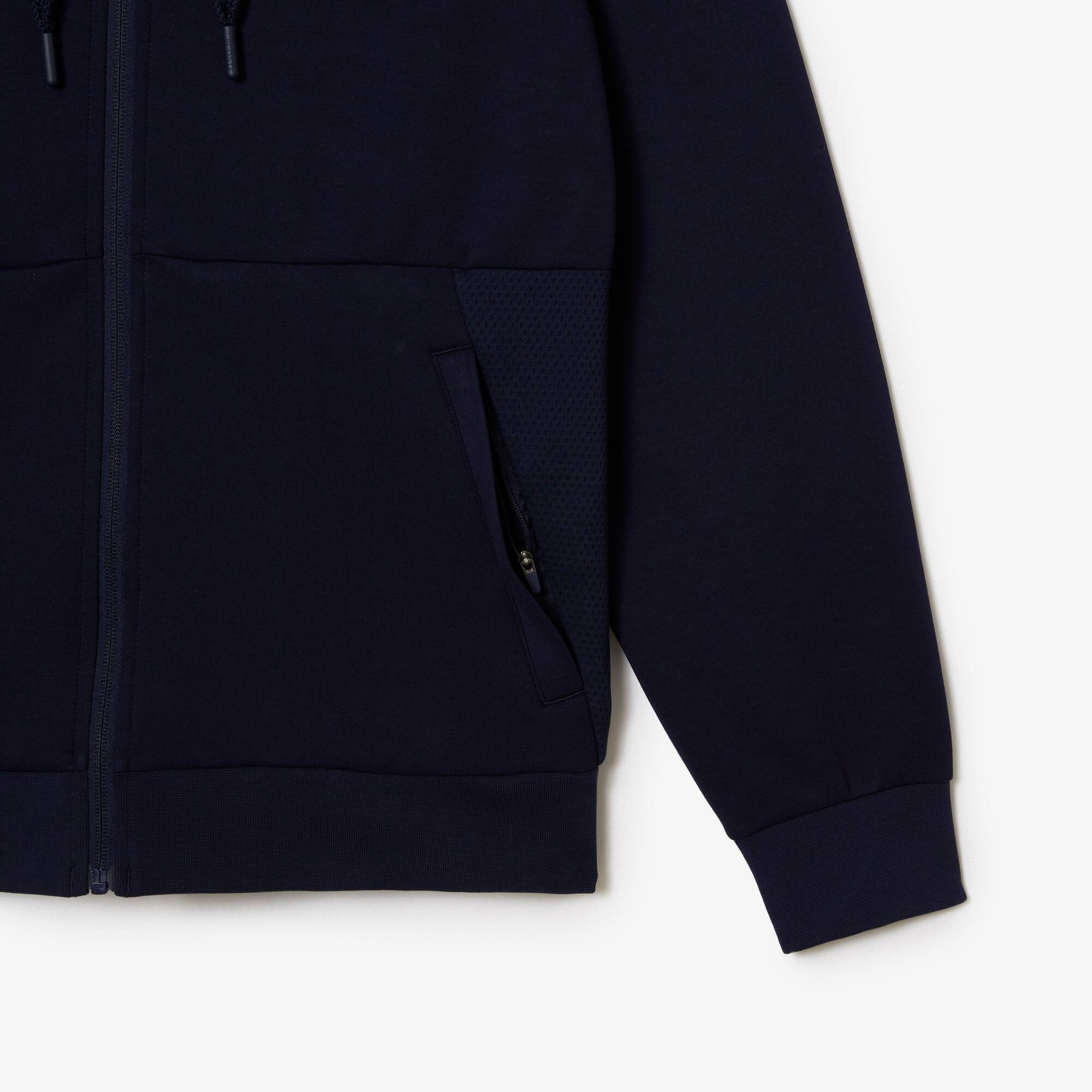 Sweatshirt à capuche Lacoste SPORT avec empiècements en mesh Sweatshirts - Bleu - Lacoste - Homme