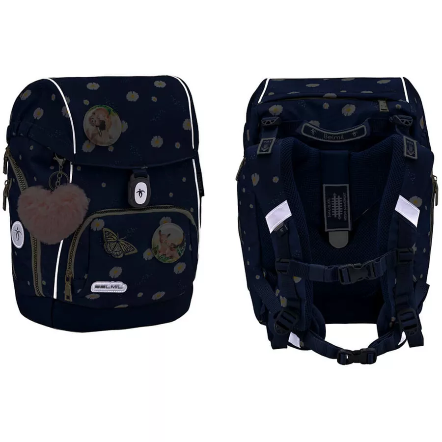 Belmil Schulranzen Premium Comfy Plus Set 6-teilig Daisy