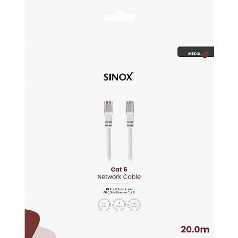 Sinox Cat6e netværkskabel 20 meter