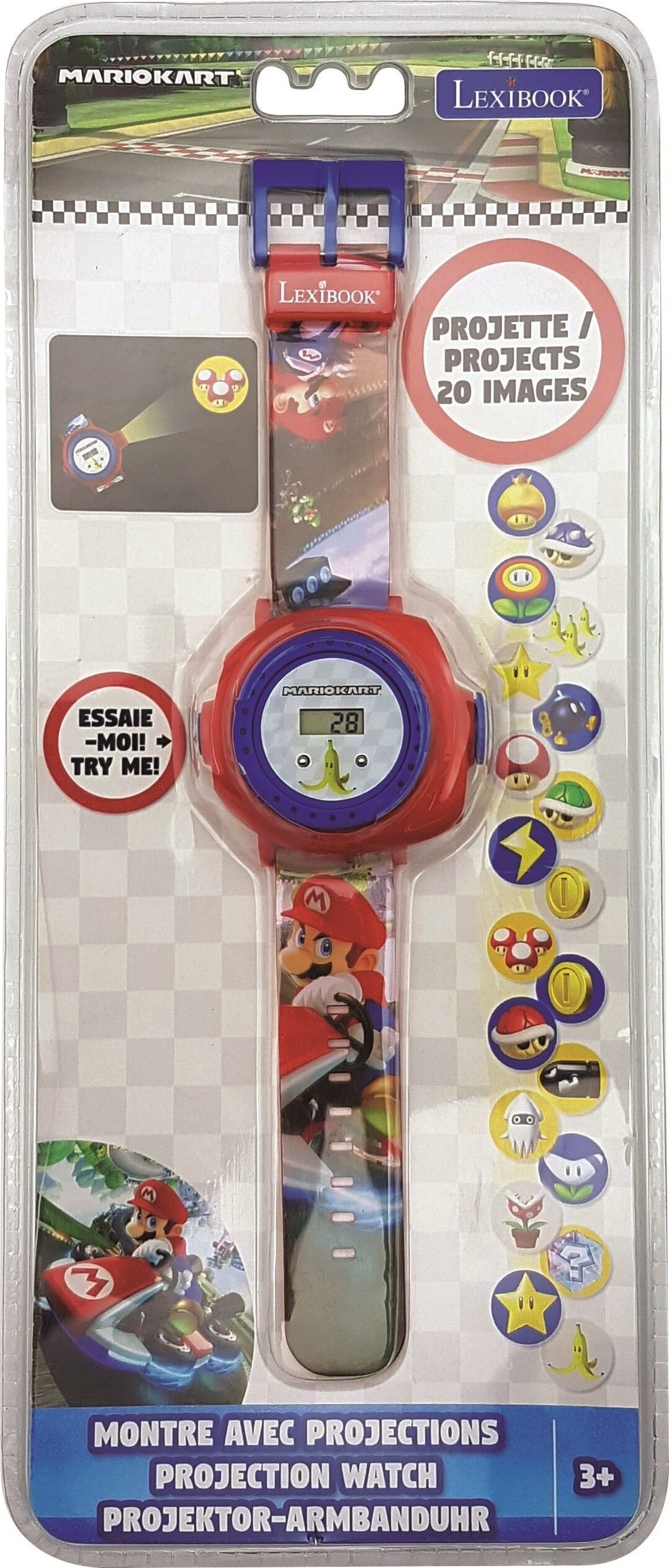 Super Mario - Armbåndsur Til Børn - Med Projektor - Lexibook