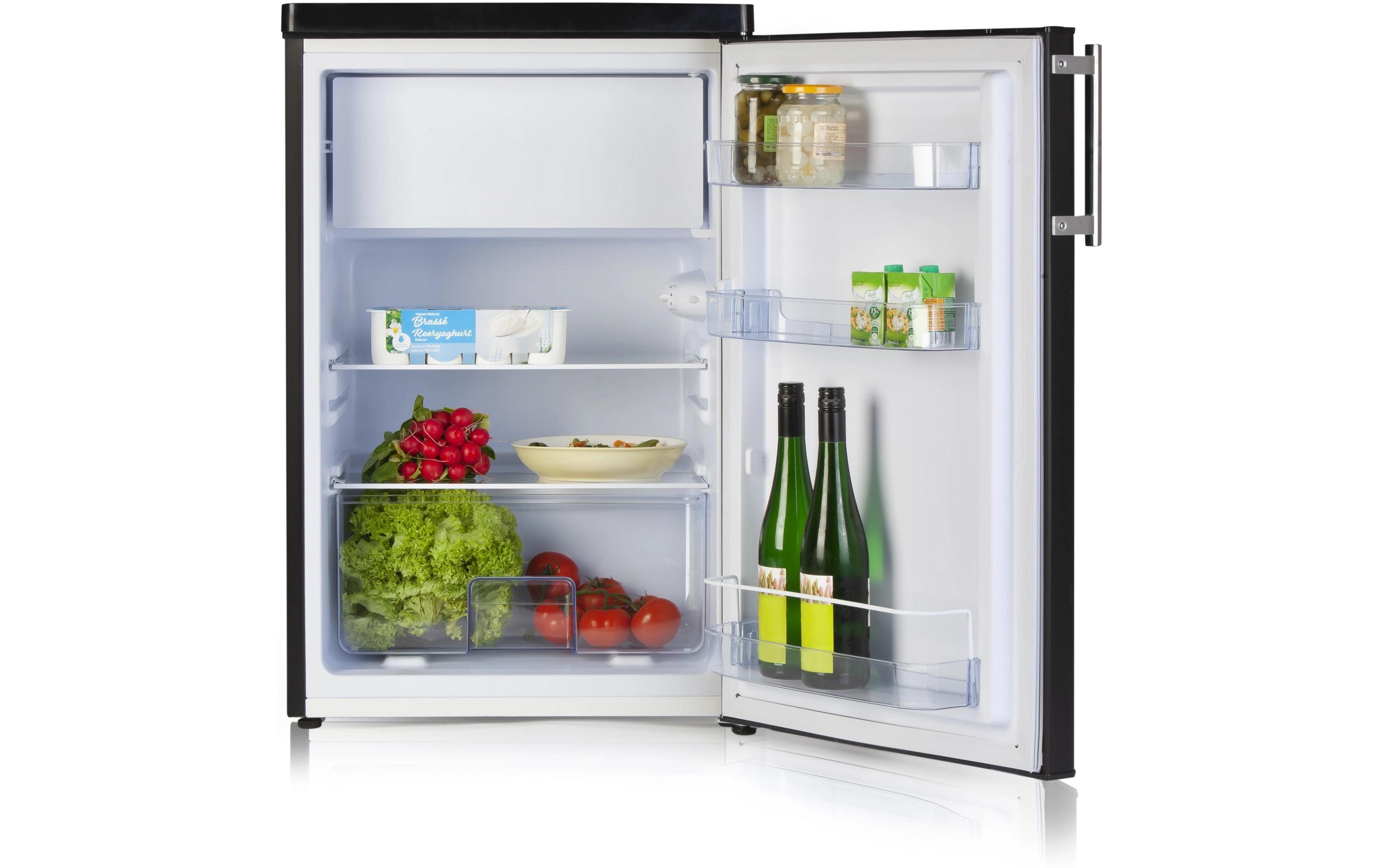 Kühlschrank DO91124 Schwarz, Rechts<br>Tischkühlschrank