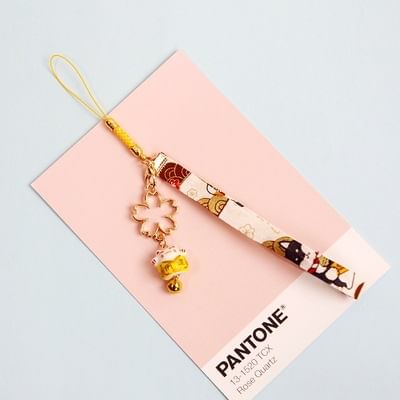 Ignishial - Sakura Lucky Cat-telefoonbandje (verschillende ontwerpen)