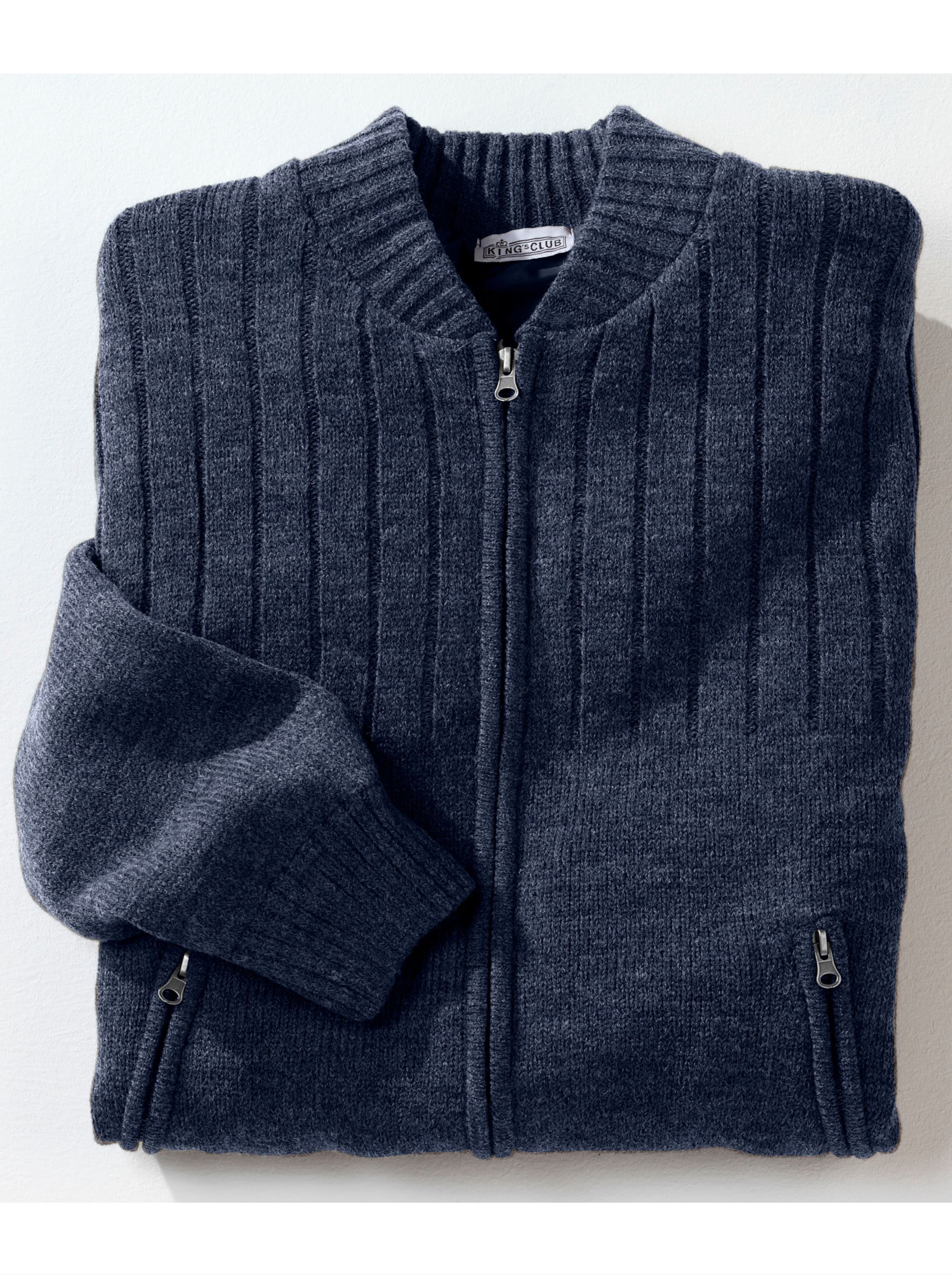 Strickjacke in marine