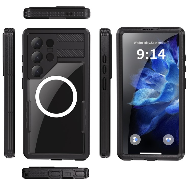 Samsung Galaxy S25 Ultra Wasserfeste Outdoor Schutz Hülle (IP68) - Schwarz