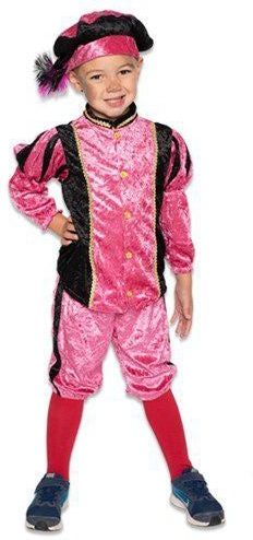 Piet Velours Kind roze/zwart : 140