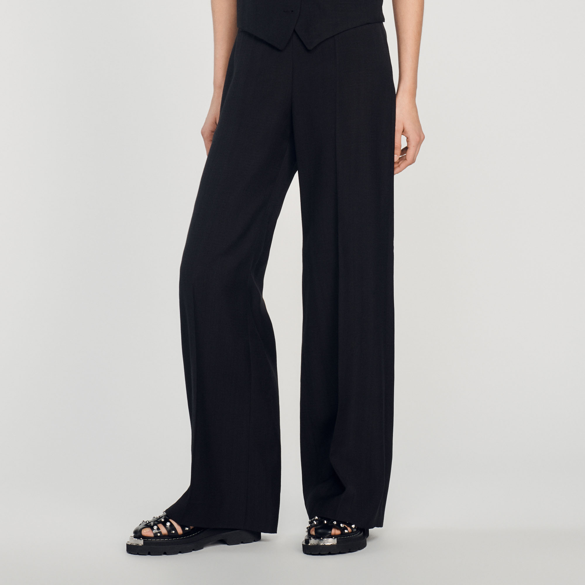 Pantalon jambe large