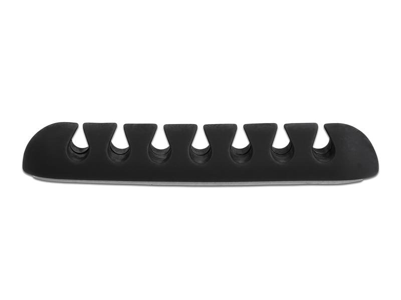 Delock Kabelhalter 82mm, für 7 Kabel, selbstklebend 6 Stück Kabelhalter mit 7 Durchführungen selbstklebend Set 6 Stück Schwarz