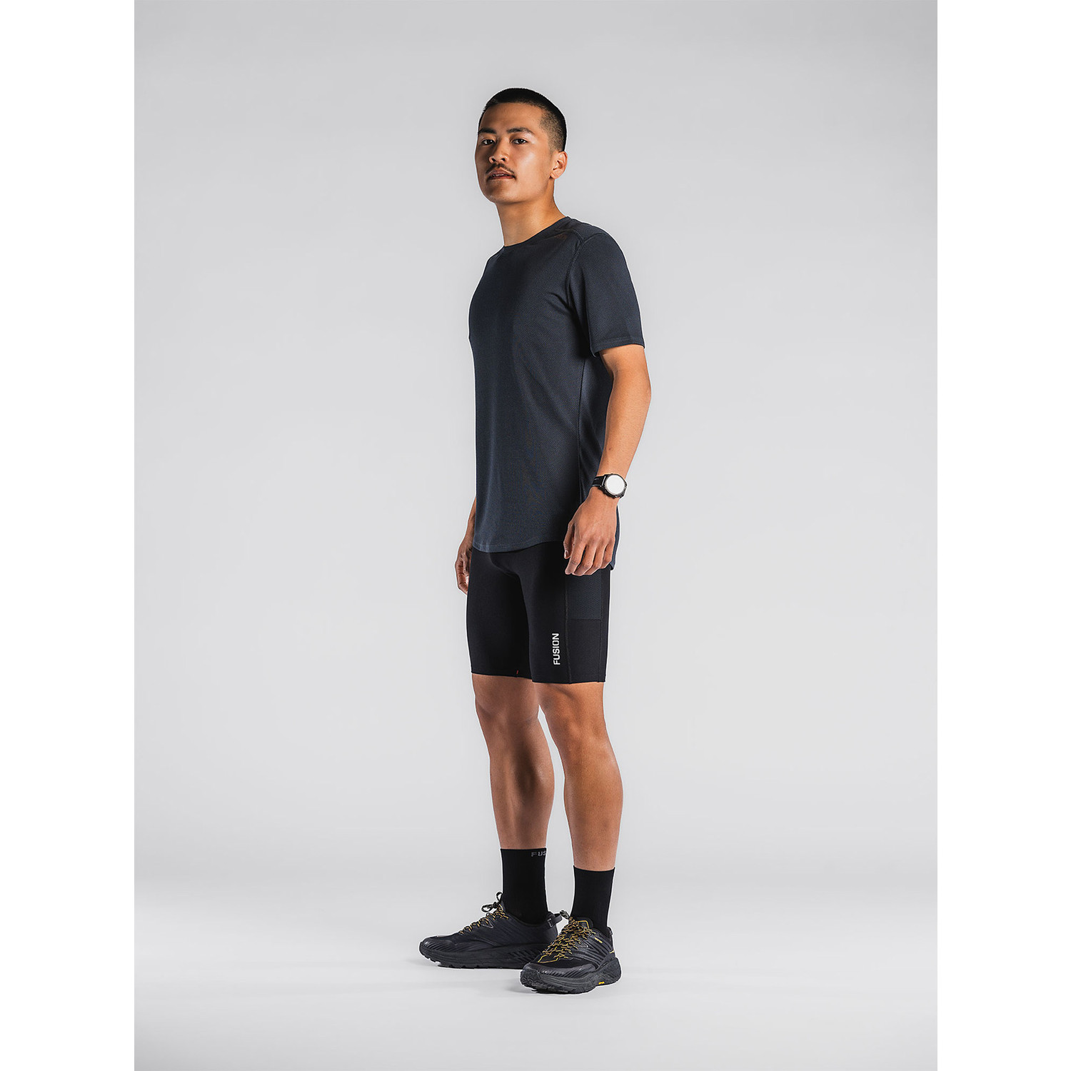Fusion Run Shirt Short Tight Set Men