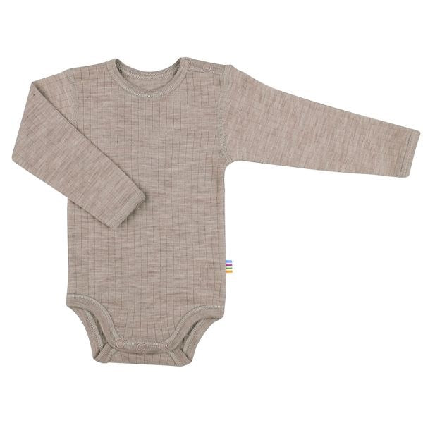 Uld Rib Sesame Melange Body - Joha → Luksusbaby.dk