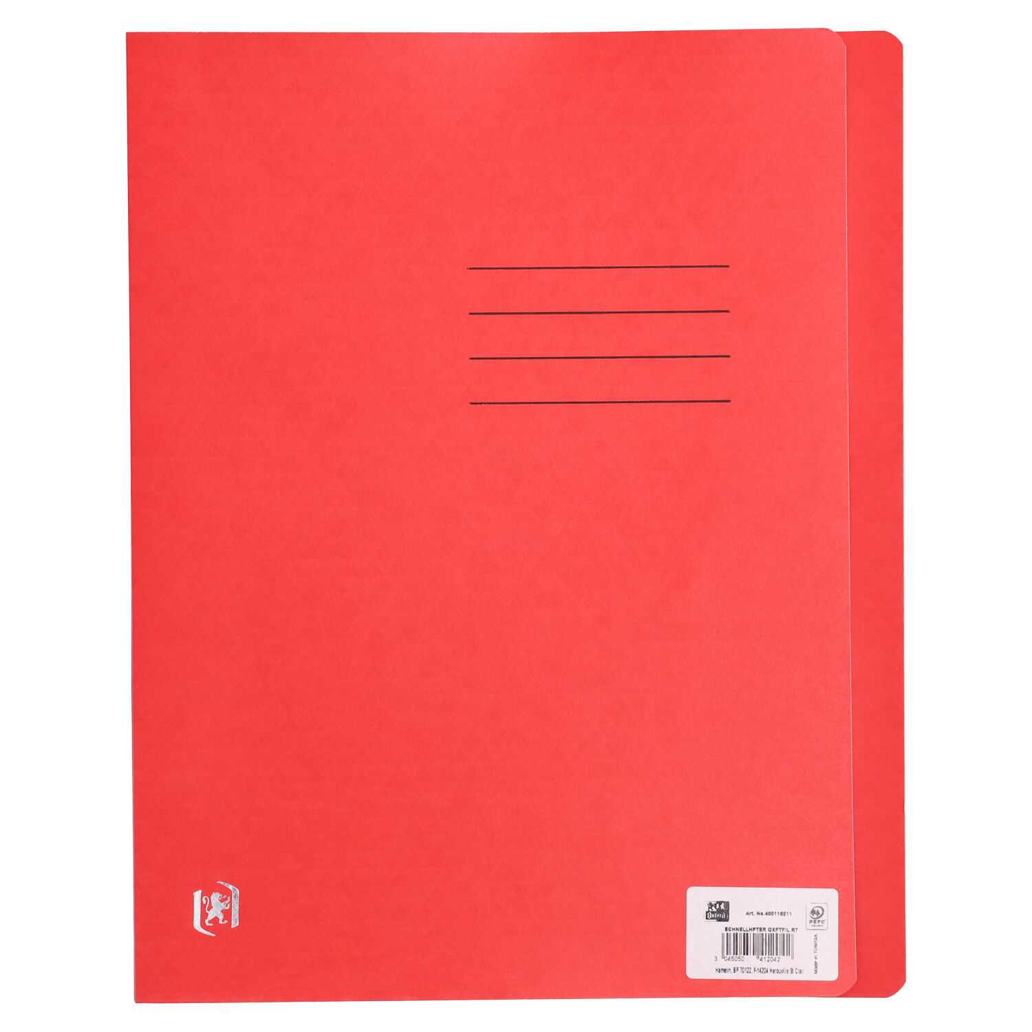 Schnellhefter Karton A4 TopFile rot