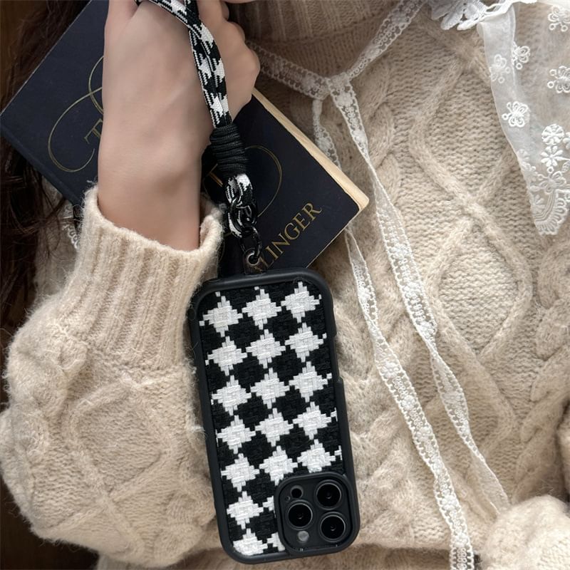 Elliure - Checker telefoonhoesje - iPhone 16 Pro Max / 16 Pro / 16 Plus / 16 / 15 Pro Max / 15 Pro / 15 Plus / 15 / 14 Pro Max / 14 Pro / 14 Plus / 14 / 13 Pro Max / 13 Pro / 13 / 13 Mini