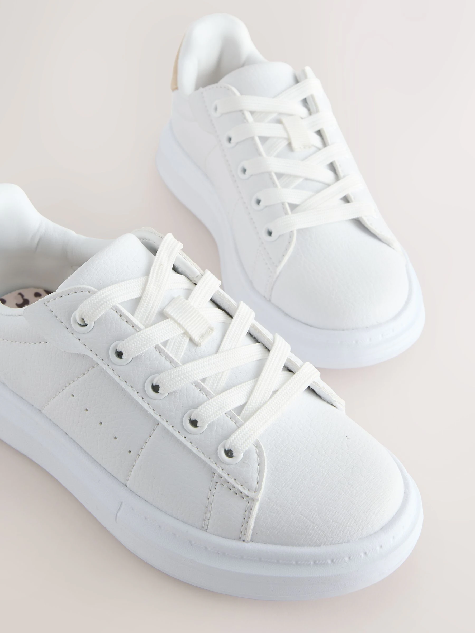 Wit - Sneakers met veters