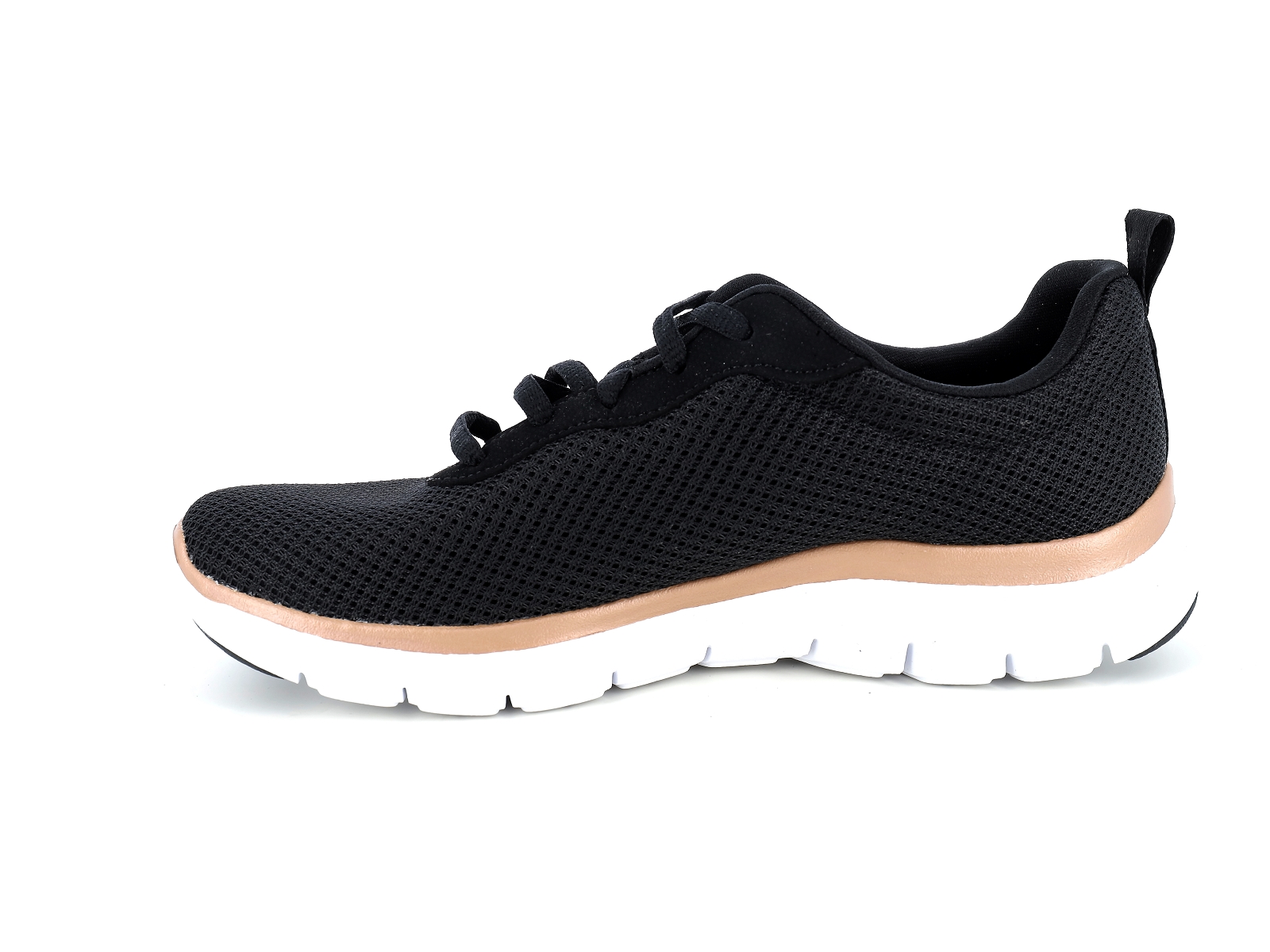 Skechers-FLEX APPEAL 4 0 BRILLANT Matières combinées Noir Bronze