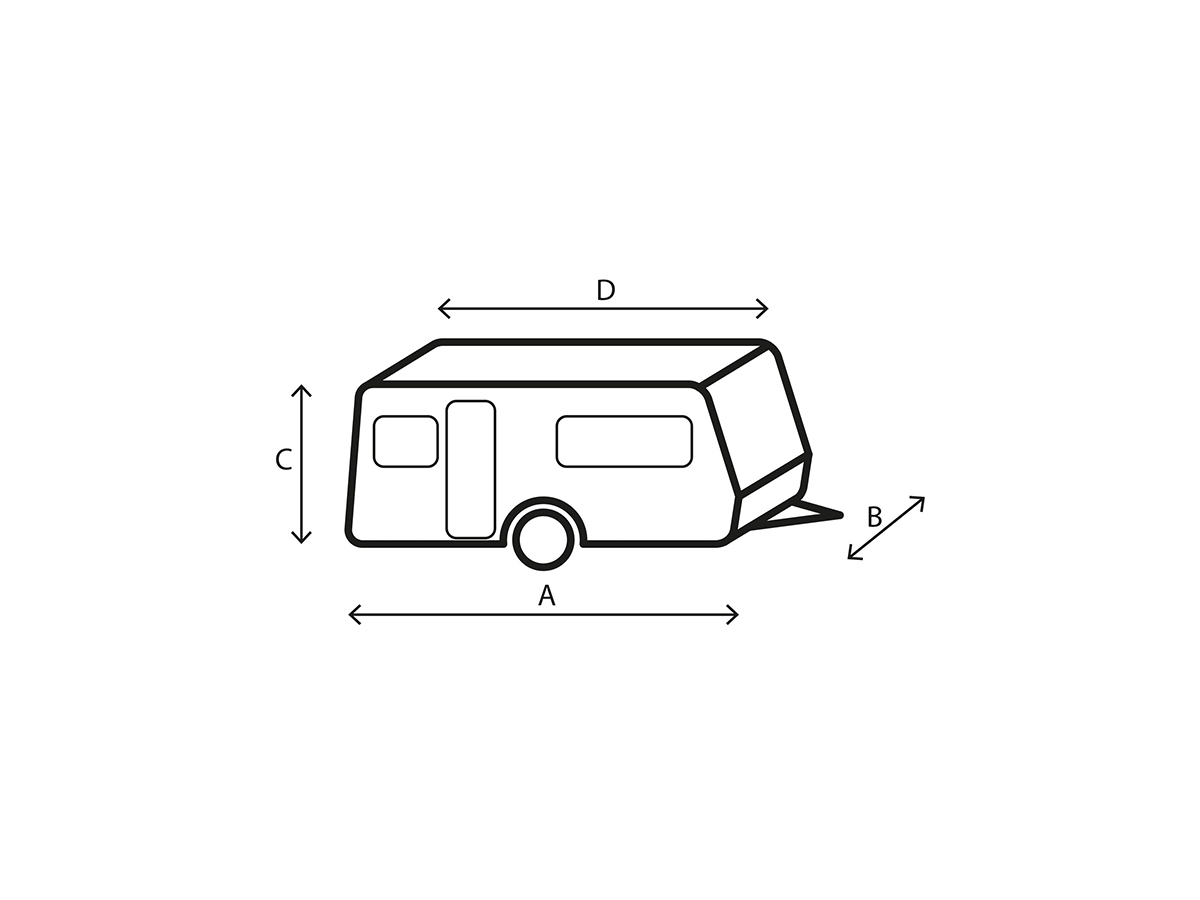 Brunner Design 12M caravanhoes - 550-600 cm