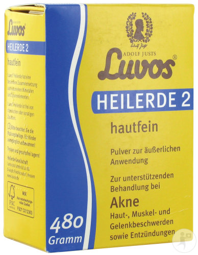 Adolf Justs Luvos Healing Earth Derma Intense Argile Pour La Peau Poudre 480g
