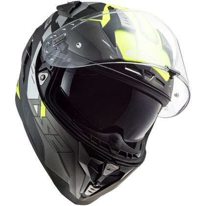 Casque LS2 FF327 CHALLENGER - ALLERT - Gris / Jaune