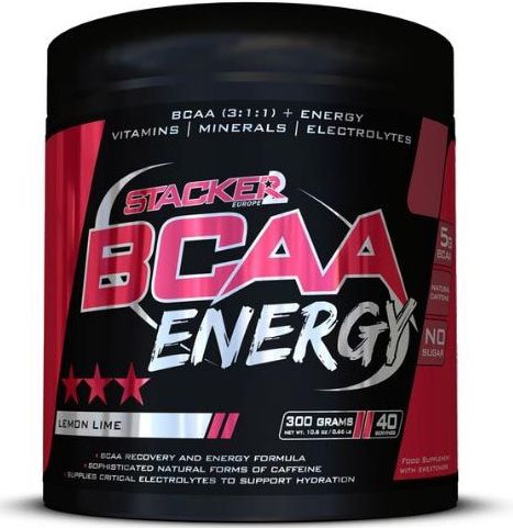 Stacker 2 BCAA Energy - 300 gram - 40 serving - Lemon